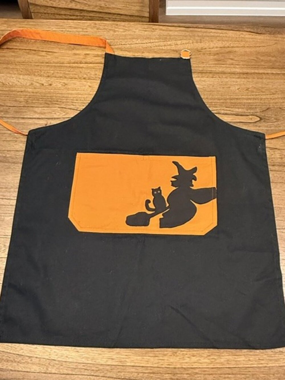 Halloween Witch & Black Cat Bib Apron - Picture 3 of 7